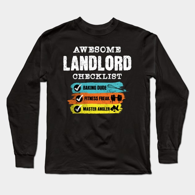 Awesome landlord checklist Long Sleeve T-Shirt by Kami Sayang Sama Jamsah